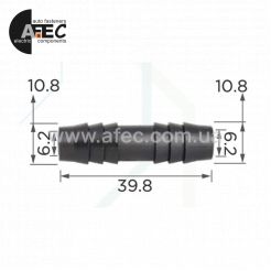 Соединитель 10.8X10.8