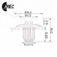 Кліпса Toyota 7586760010