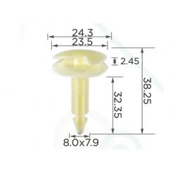 Клипса внутренней отделки GM 10126901