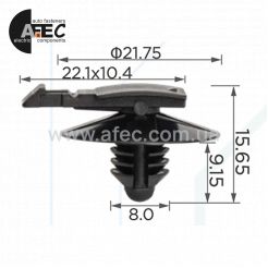 Клипса VW 1K0971848L