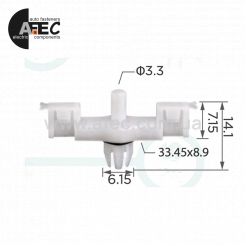 Клипса Volkswagen Porsche  7L0853547A 95555954700