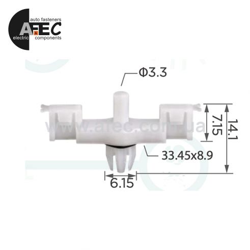 Клипса Volkswagen Porsche 7L0853547A 95555954700 Клипса Volkswagen Porsche 7L0853547A 95555954700