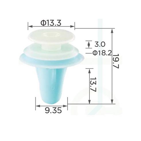 Клипса обшивки Mitsubishi MR114962 Toyota Lexus 6777112010 6295520040 6777130060