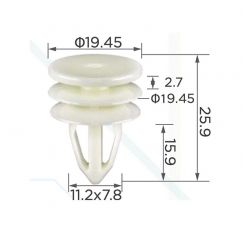 Клипса обшивки GM 15076791