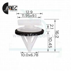 Клипса спойлера 91512SELT01, 91512-SEL-T01 — для Acura, Honda