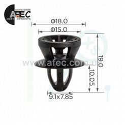 Клипса двери 9842654180 Citroen, Peugeot, Opel, GM