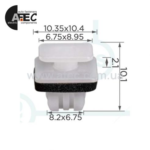 Клипса крыла Honda 75615-SFM-003 Клипса крыла Honda 75615-SFM-003