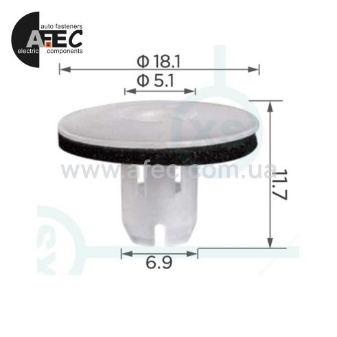 Клипса порога Great Wall Haval 5173107K00 Клипса порога Great Wall Haval 5173107K00
