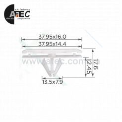 Клипса расширителя крыла Chrysler 68526185AA, 68395634AA