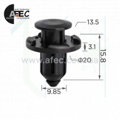 Клипса бампера и решетки радиатора Subaru 909130059