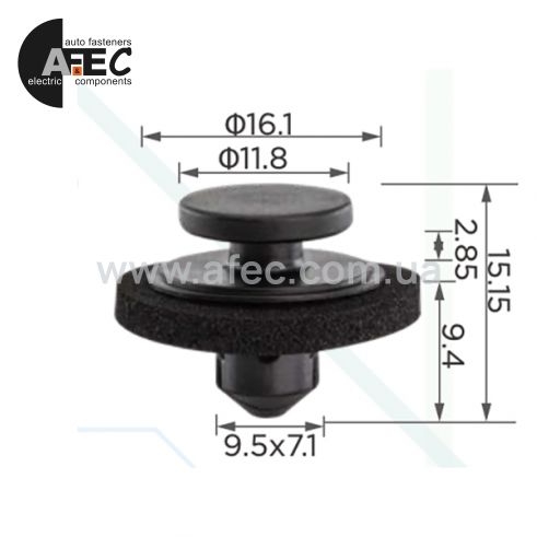 Клипса XPENG 7155005ED10000 9110011000001 Клипса XPENG 7155005ED10000 9110011000001