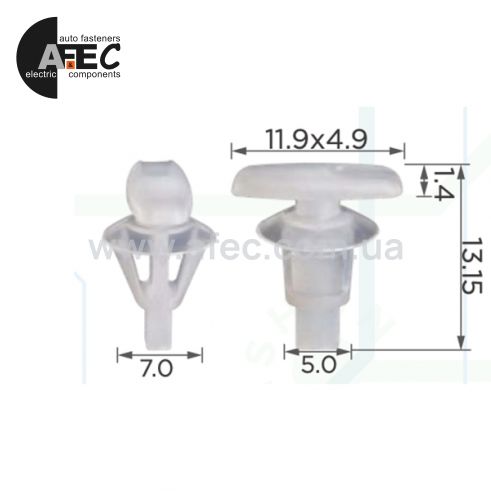 Клипса Volkswagen 4L0837485 Клипса Volkswagen 4L0837485