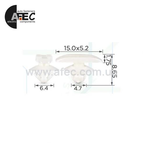 Клипса уплотнителя двери Honda, Toyota, Mitsubishi 915680-TA5-003, 91568-SJA-0003, 90467-04034 Клипса уплотнителя двери Honda, Toyota, Mitsubishi 915680-TA5-003, 91568-SJA-0003, 90467-04034