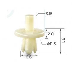 Клипса обшивки GM 14005089