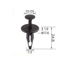 Кліпса обшивки GM 200590899