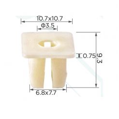 Клипса под саморез VW 179813883 GM 1370853 Chrysler 6029501