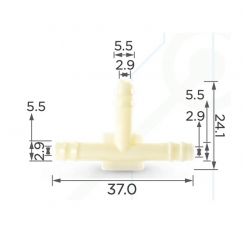 Пластиковый тройник GM Ford Chrysler AMC 357020 272766 22508050 373846S 373846-S 3671410 3673945