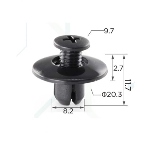 Клипса брызговиков Honda 90675SB3003 Mazda FB0156964 Nissan 0155301285 6387695596 Toyota 9046708145