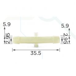Пластиковый соединитель трубок d5.8 GM Ford Chrysler 560625 22508051 383003 389138 4104998