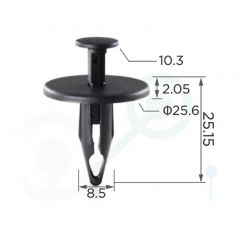 Клипса обшивки GM 20570245 20635065 Ford N804614S