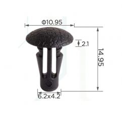 Клипса обшивки Nissan 01553-00401 Infiniti 01553-00401 Honda Subaru