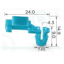 Клипса тяги замков Mazda 9927-80-404 Ford E6DZ5421952A E83Z-5421952B