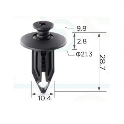 Клипса GM Vans GM 10140480 Chrysler 6502625