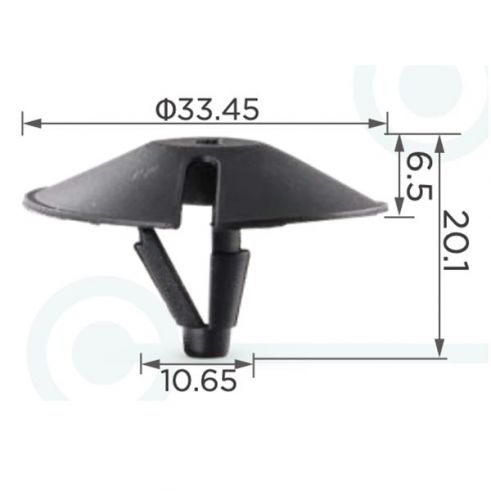 Клипса изоляции капота Chrysler Jeep Dodge 4341060 Клипса изоляции капота Chrysler Jeep Dodge 4341060