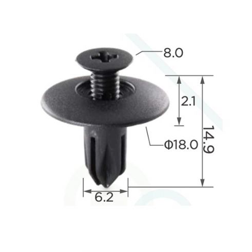 Клипса бампера Honda Acura 91524SE0003 Клипса бампера Honda Acura 91524SE0003