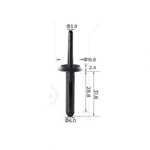 Клипса Chrysler 4370138 6503860 Ford N804675S