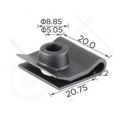 Клипса крепления бампера 63848D0100, 0124100551, 63848-D0100 — для Nissan, Infiniti