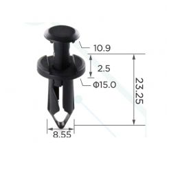 Кліпси декоративні Chrysler, Dodge, Honda, Yamaha, 21075686, F3LY14570B, 015530192U, 90653HC4900
