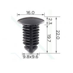 Клипса обшивки багажника и салона Chrysler, Dodge, Ford, GM, Opel 6504043 N807721S