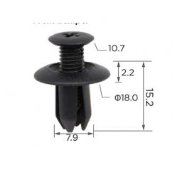 Клипса для крепления деталей Ford, Mazda, Hyundai B09251833, M45556143, W705845S300, 8659028000, 90675SL4003