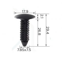Клипса капота Honda Hummer Lincoln Mercury Opel Saturn GM Dodge Chrysler Ford Buick 390018-S