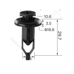 Клипса Mazda Toyota Lexus 90467-09143