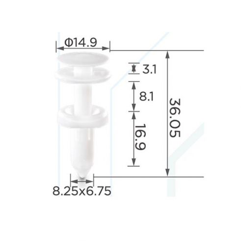 Кліпса обшивки GM Chevrolet Daewoo 15960325