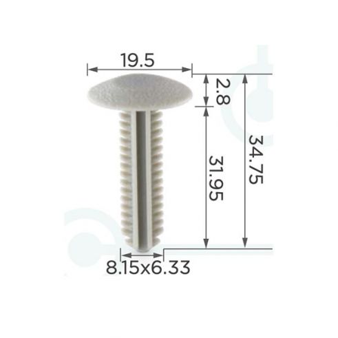 Клипса обшивки Chevrolet GMC 15986343 Клипса обшивки Chevrolet GMC 15986343