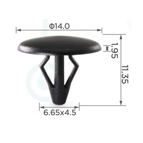 Клипса капота Ford F1CZ-16774-A Mazda 455-56-741 Клипса капота Ford F1CZ-16774-A Mazda 455-56-741