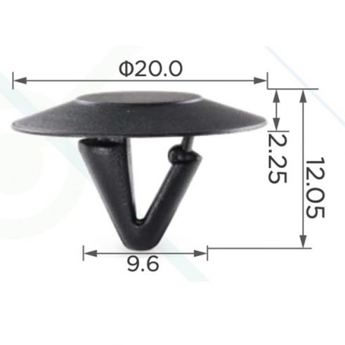 Клипса капота Chrysler Dodge 6503892 Клипса капота Chrysler Dodge 6503892