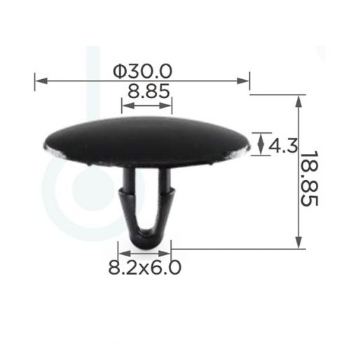 Клипса капота Toyota 90467-08081 Клипса капота Toyota 90467-08081