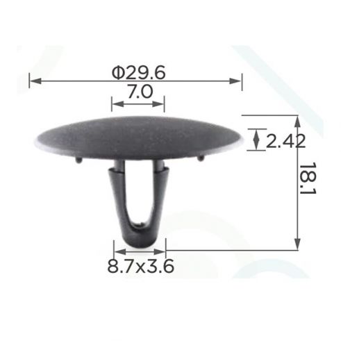 Клипса капота Toyota 90467-09004 90467-09004-01 Клипса капота Toyota 90467-09004 90467-09004-01