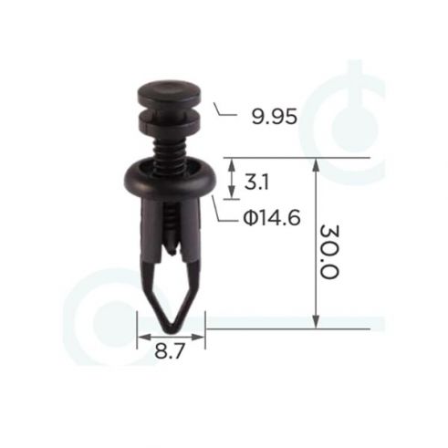 Клипса Toyota 90467-09096 Клипса Toyota 90467-09096