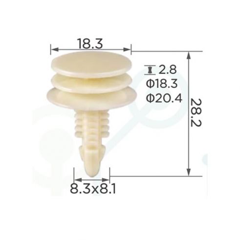 Клипса обшивки GM Chevrolet Daewoo15986673 Клипса обшивки GM Chevrolet Daewoo15986673