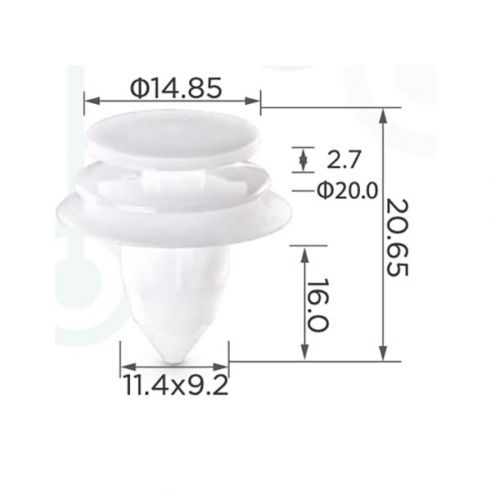 Клипса обшивки Chysler 6505292AA Клипса обшивки Chysler 6505292AA