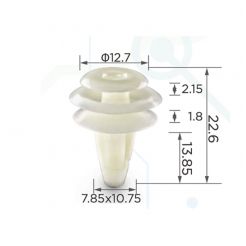 Кліпса обшивки Honda 91566SP0003