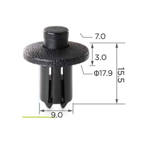 Клипса бампера и надколёсной дуги Honda Lexus Toyota 90467-09139 Клипса бампера и надколёсной дуги Honda Lexus Toyota 90467-09139