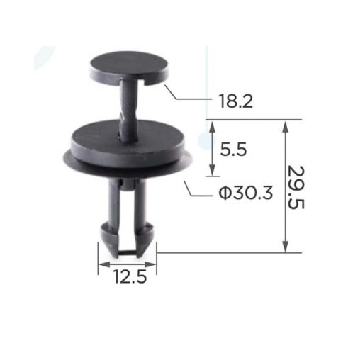 Клипса воздушного дефлектора Chevrolet Saab GM 15733971 Клипса воздушного дефлектора Chevrolet Saab GM 15733971
