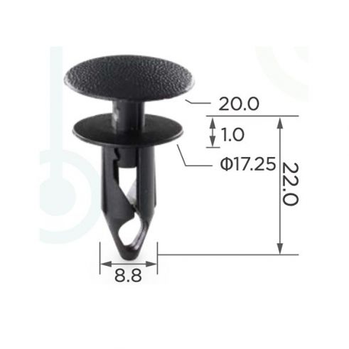 Клипса бампера GM 15153415