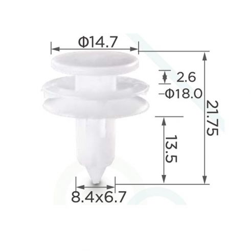 Клипса обшивки Chrysler 6505539-AA Клипса обшивки Chrysler 6505539-AA